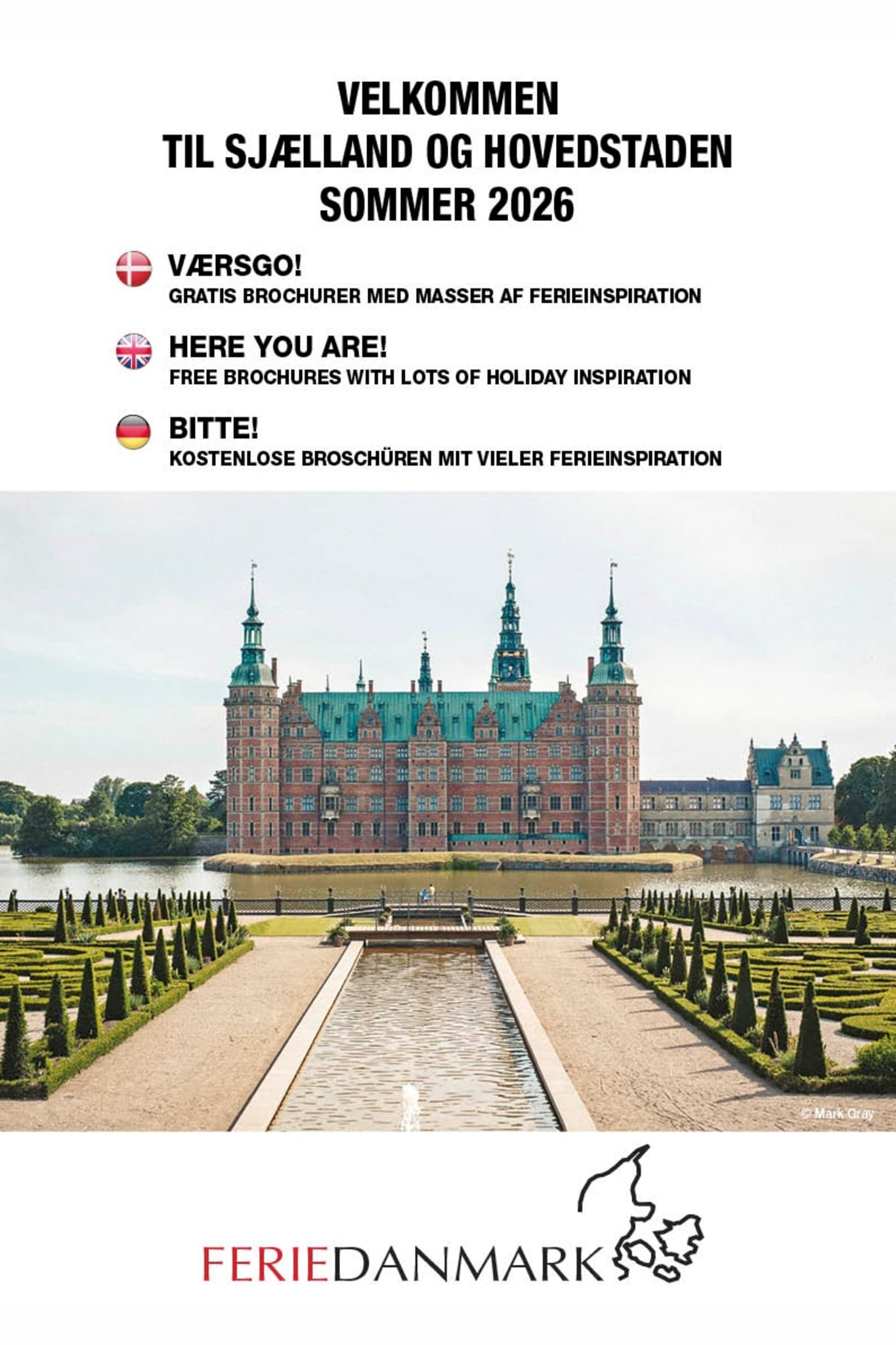 Velkomstpakke SJÆLLAND & KØBENHAVN - SOMMER (DK, UK, DE)